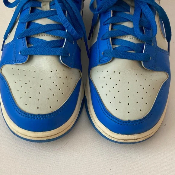 Nike Dunk low retro Vibrant Blue and Gray Detroit Lions colors men 10.5 sneakers - Picture 8 of 8